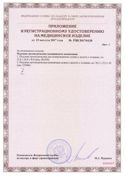 РЗН 2017/6128 (2). Подушка ортопедическая поясничная Польза II