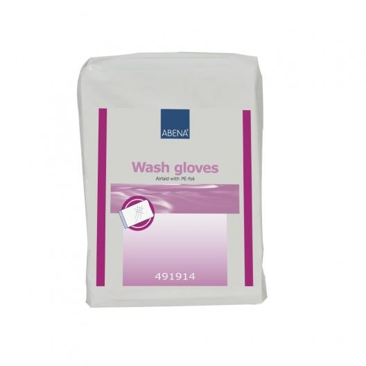 Рукавицы для мытья, 50 шт Abena Airlaid  1