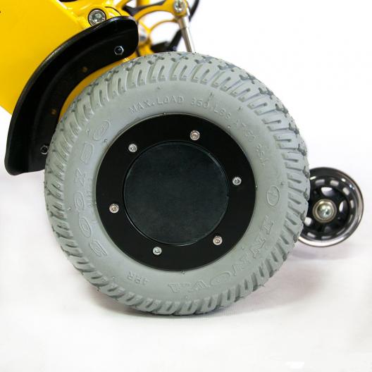 Кресло-коляска c электроприводом для инвалидов с держателем пульта Мега-Оптим FS 127 6