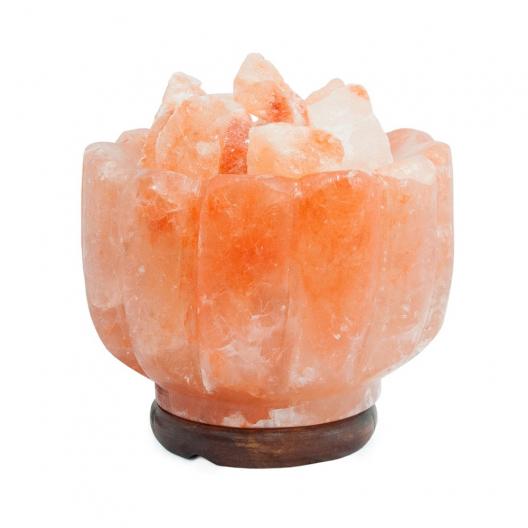 Лампа солевая  Stay Gold Ваза с камнями  1