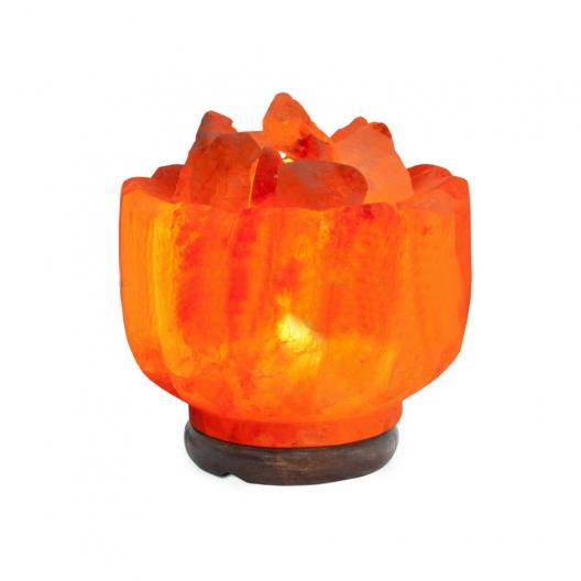 Лампа солевая  Stay Gold Ваза с камнями  2