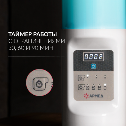 Облучатель-рециркулятор  Армед 2-130 ПТС (Лампа 2х30Вт) 4